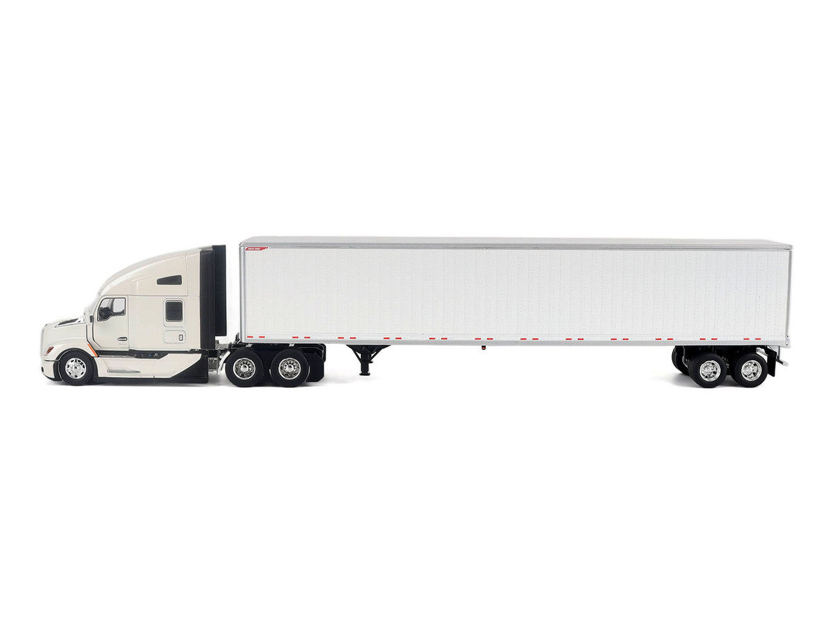 Kenworth T680 Next-Gen 76" High-Roof Sleeper Tandem Tractor White with Great Dane Champion 53ft Dry Cargo Trailer "Transport Series" 1/50 Diecast Model by Diecast Masters-3