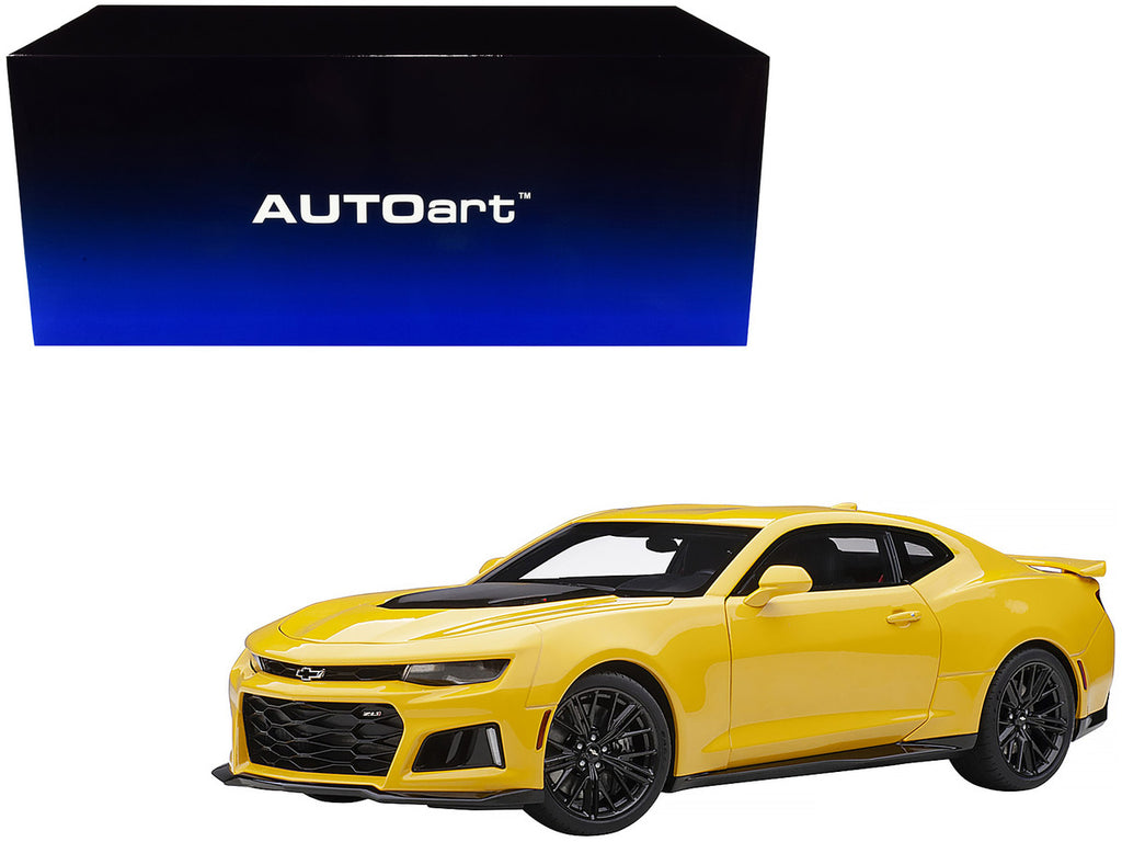 Chevrolet Camaro ZL1 Bright Yellow 1/18 Model Car by Autoart-0