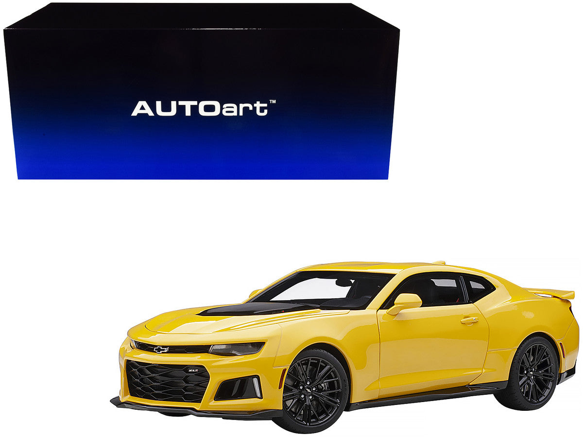 Chevrolet Camaro ZL1 Bright Yellow 1/18 Model Car by Autoart-0