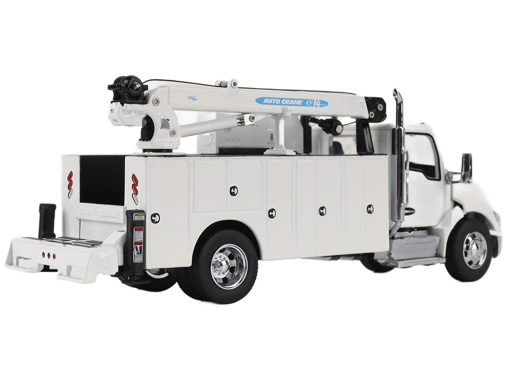 Kenworth T380 Auto-Crane Titan 85-Body HC14-Crane Work Truck with Miller EnPak White "Transport Series" 1/50 Diecast Model by Diecast Masters-2