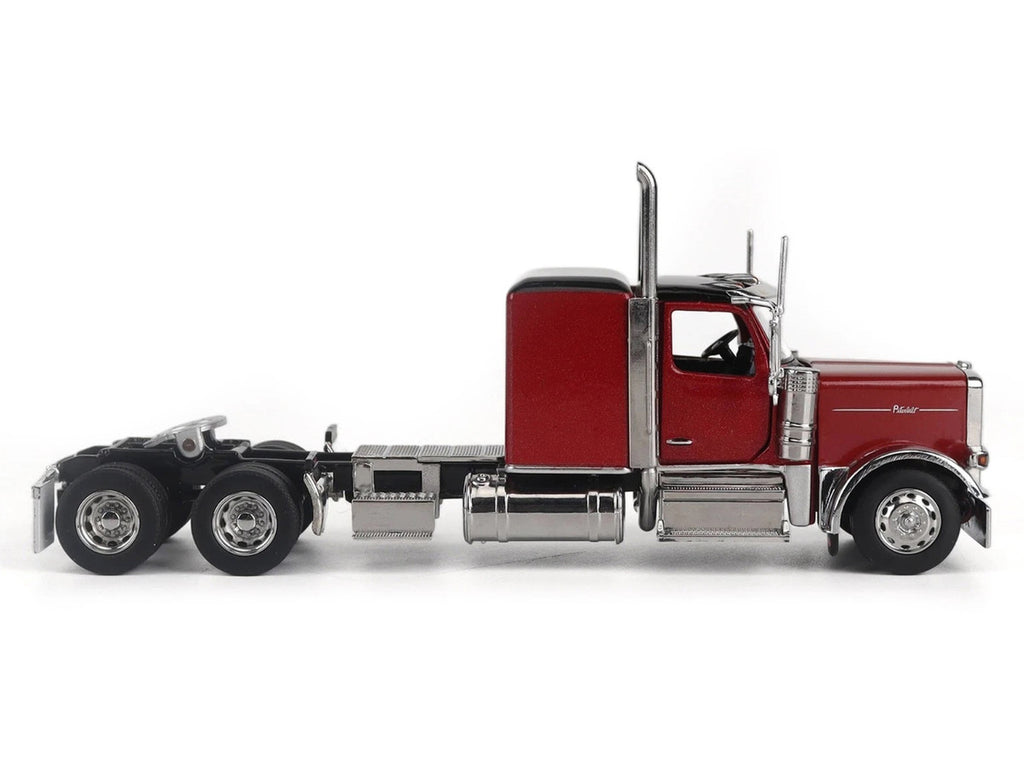 Peterbilt 589 Tandem-Axle Legendary Package Truck Tractor with 58" Sleeper Legendary Red "Transport Series" 1/64 Diecast Model by Diecast Masters-1