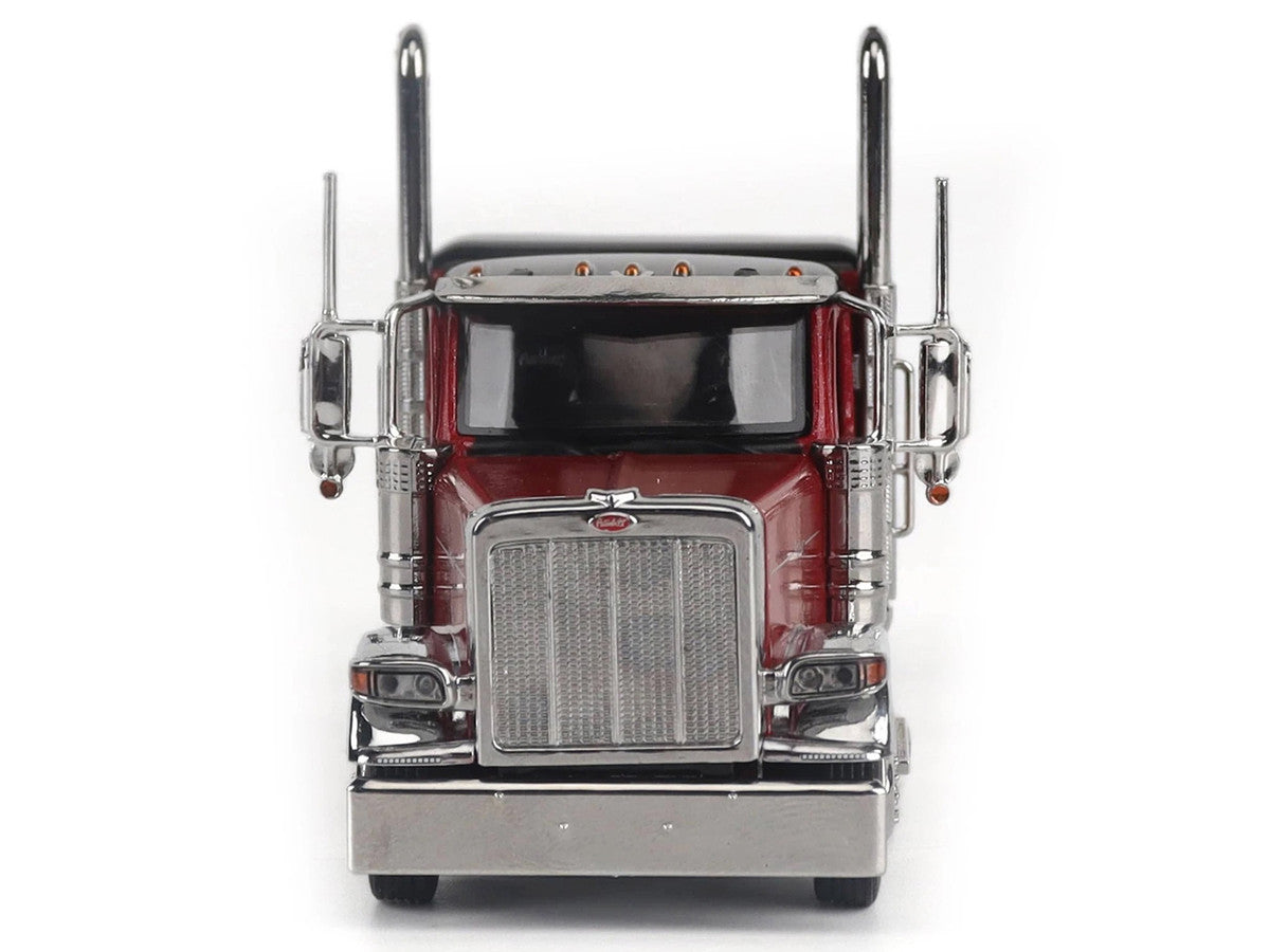 Peterbilt 589 Tandem-Axle Legendary Package Truck Tractor with 58" Sleeper Legendary Red "Transport Series" 1/64 Diecast Model by Diecast Masters-2