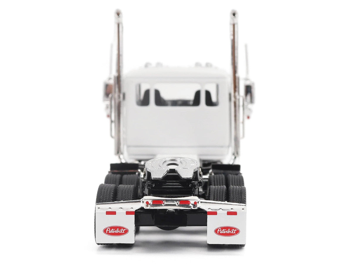 Peterbilt 589 Tandem-Axle Legendary Package Truck Tractor with Day Cab White "Transport Series" 1/64 Diecast Model by Diecast Masters-0