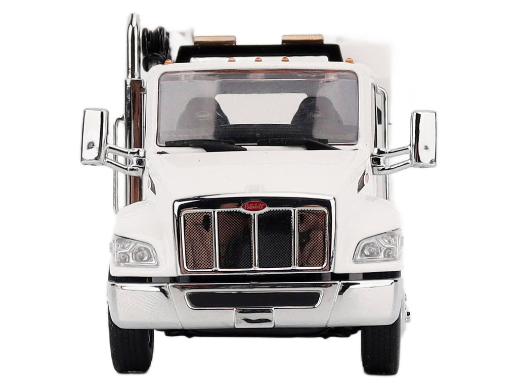 Peterbilt 536 Auto-Crane Titan 85-Body HC14-Crane Work Truck with Miller EnPak White "Transport Series" 1/50 Diecast Model by Diecast Masters-3