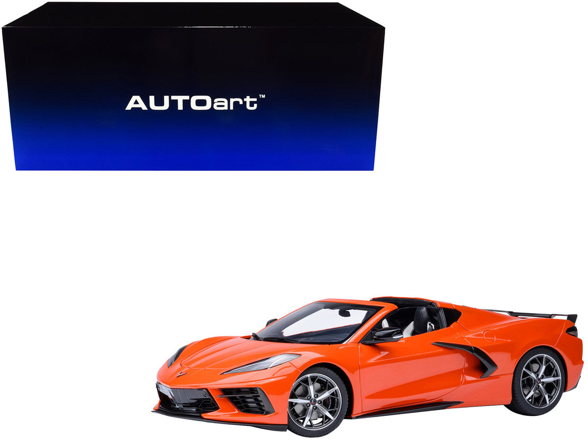 2020 Chevrolet Corvette C8 Stingray Sebring Orange 1/18 Model Car by Autoart-3