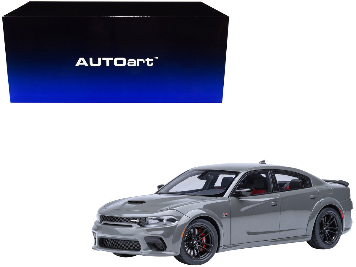 Dodge Charger Scat Pack Widebody Destroyer Gray 1/18 Model Car by Autoart-4