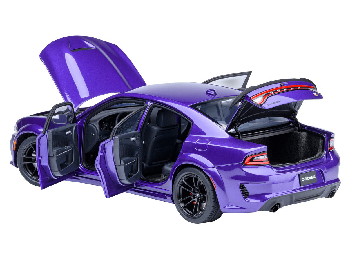 Dodge Charger Scat Pack Widebody Plum Crazy Purple Metallic 1/18 Model Car by Autoart-0