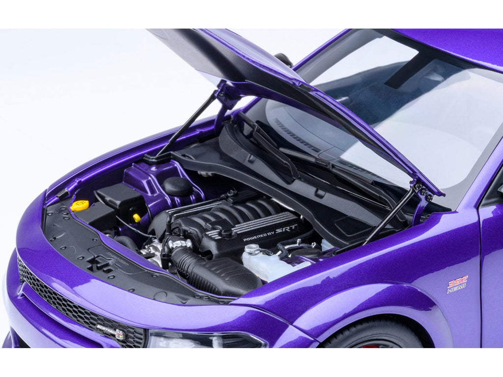 Dodge Charger Scat Pack Widebody Plum Crazy Purple Metallic 1/18 Model Car by Autoart-3