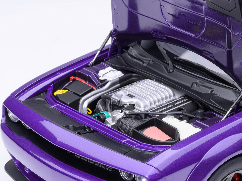2023 Dodge Challenger SRT Super Stock Plum Crazy Purple 1/18 Model Car by Autoart-3