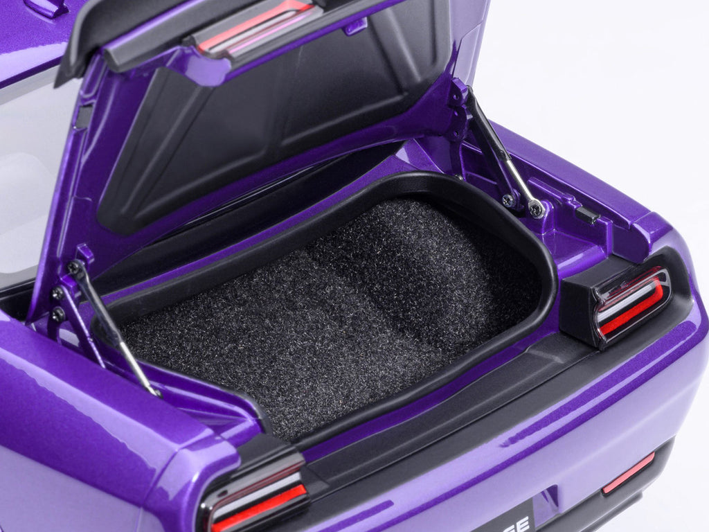 2023 Dodge Challenger SRT Super Stock Plum Crazy Purple 1/18 Model Car by Autoart-1