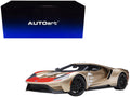 Ford GT Heritage Edition #5 "Holman Moody" Gold Metallic with Red and White Graphics 1/18 Model Car by Autoart-0