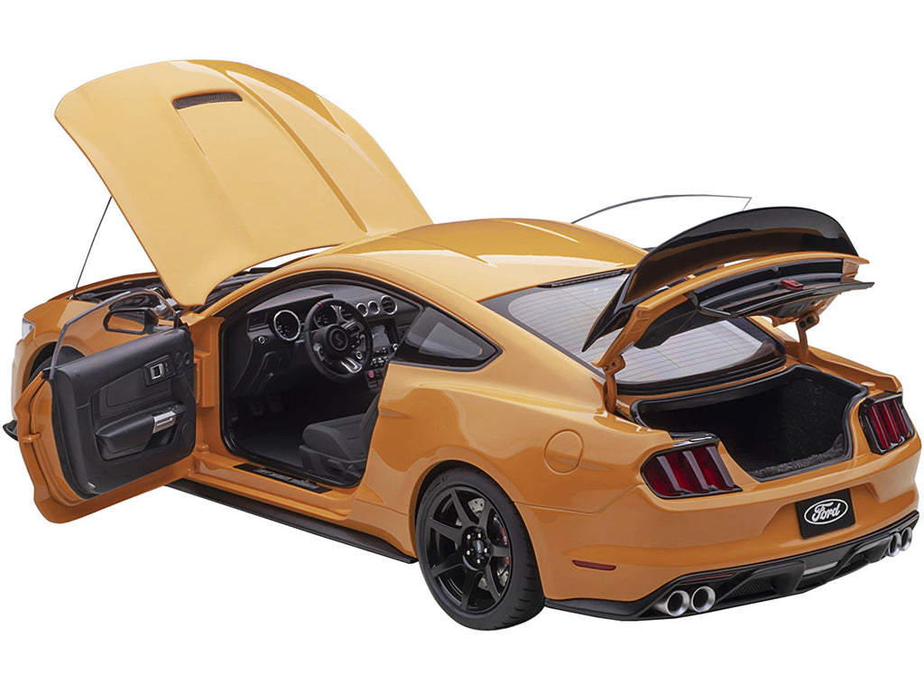 Ford Mustang Shelby GT-350R Orange Fury Metallic 1/18 Model Car by Autoart-1