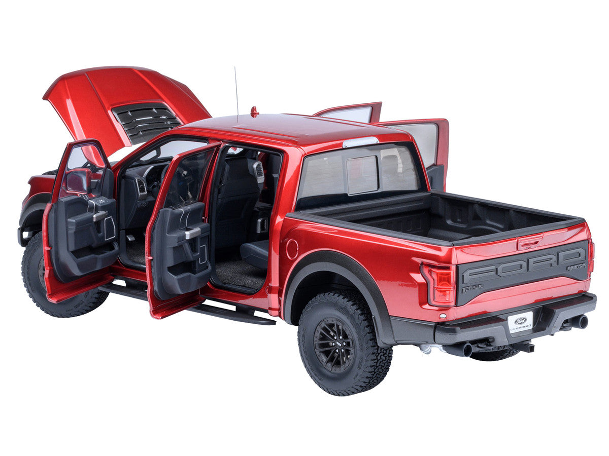 2019 Ford F-150 Raptor Pickup Truck Ruby Red Metallic 1/18 Model Car by Autoart-1
