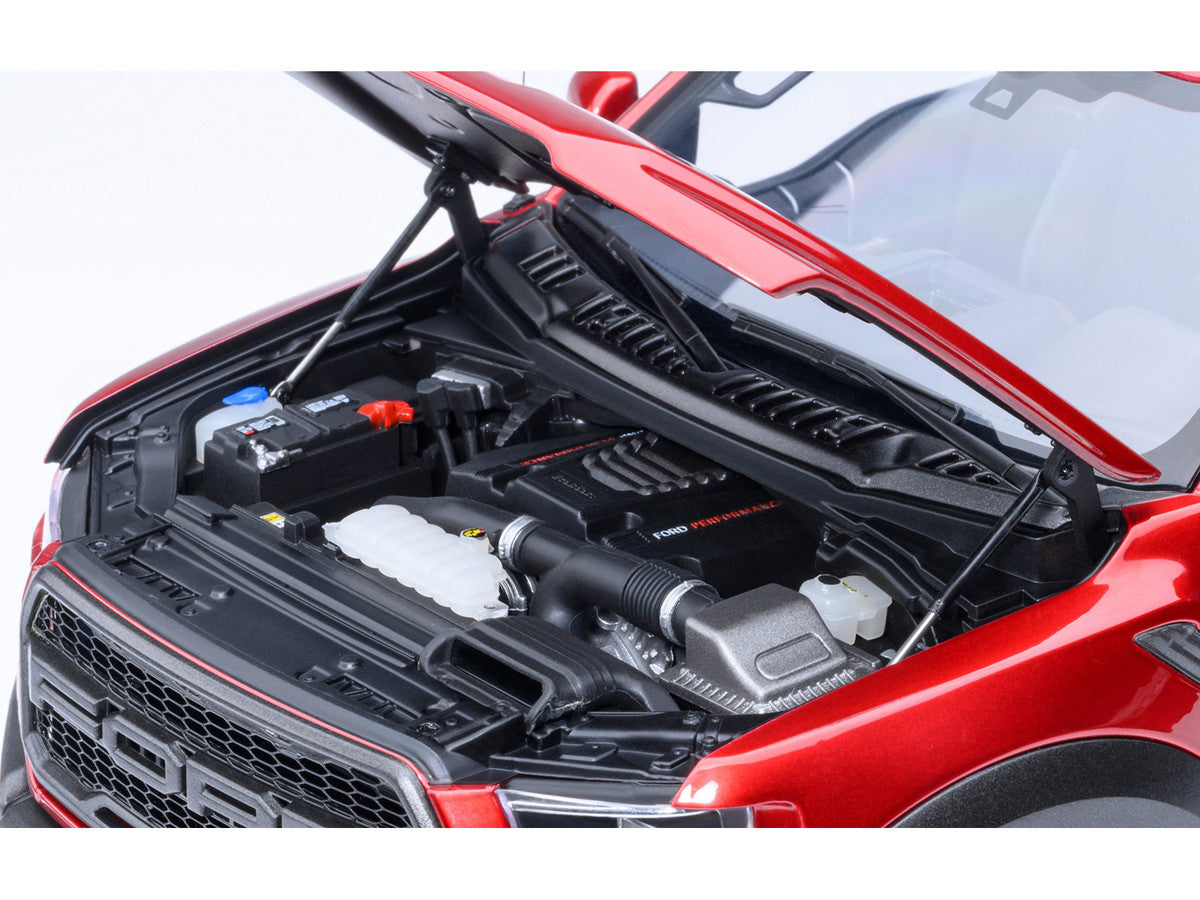 2019 Ford F-150 Raptor Pickup Truck Ruby Red Metallic 1/18 Model Car by Autoart-2