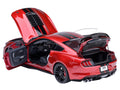 Ford Mustang Shelby GT500 Rapid Red Metallic with Black Stripes 1/18 Model Car by Autoart-0