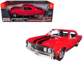 1967 Chevrolet Chevelle SS 396 Red with Black Stripes 1/18 Diecast Model Car by Motormax-0