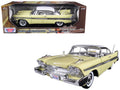 1958 Plymouth Fury "Timeless Classics" Yellow with White Top 1/18 Diecast Model Car by Motormax-0