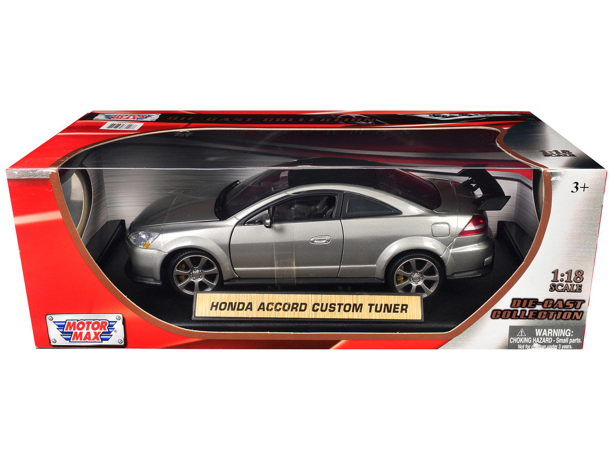 2003 Honda Accord Gray Metallic 1/18 Diecast Model Car by Motormax-2