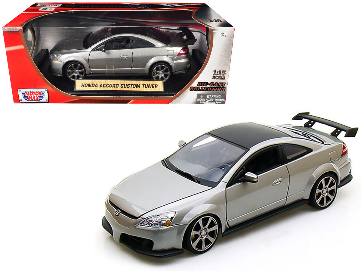2003 Honda Accord Gray Metallic 1/18 Diecast Model Car by Motormax-0