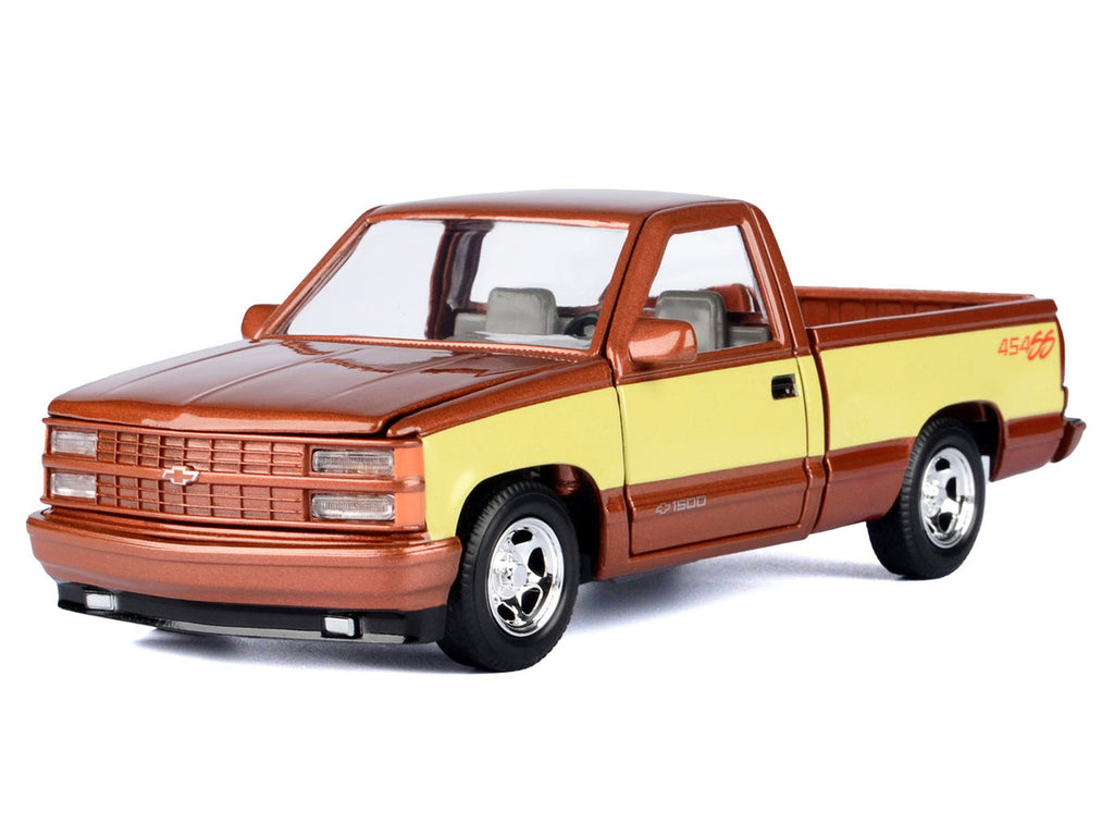 1992 Chevrolet 454 SS Pickup Truck Copper Metallic with Beige Sides "American Classics" Series 1/24 Diecast Model Car by Motormax-1