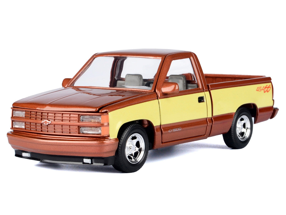 1992 Chevrolet 454 SS Pickup Truck Copper Metallic with Beige Sides "American Classics" Series 1/24 Diecast Model Car by Motormax-1