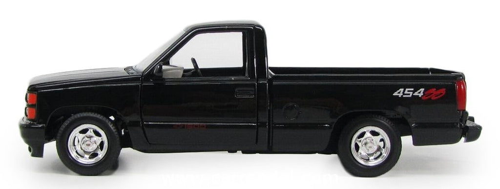 1992 Chevrolet 454 SS Pickup Truck Black 1/24 Diecast Model Car by Motormax-0