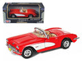 1959 Chevrolet Corvette Convertible Red 1/24 Diecast Model Car by Motormax-0
