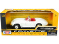 1967 Chevrolet Corvette C2 Convertible White with Red Interior "History of Corvette" Series 1/24 Diecast Model Car by Motormax-0