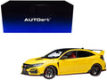 2021 Honda Civic Type R (FK8) RHD (Right Hand Drive) Sunlight Yellow Limited Edition 1/18 Model Car by Autoart-0