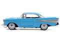 1957 Chevrolet Bel Air Light Blue "Timeless Legends" Series 1/24 Diecast Model Car by Motormax-0