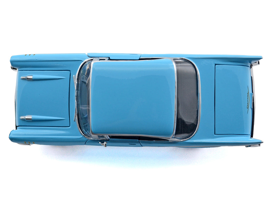 1957 Chevrolet Bel Air Light Blue "Timeless Legends" Series 1/24 Diecast Model Car by Motormax-2