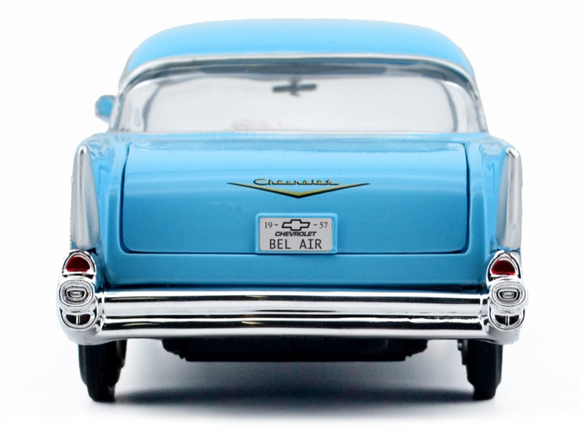 1957 Chevrolet Bel Air Light Blue "Timeless Legends" Series 1/24 Diecast Model Car by Motormax-1