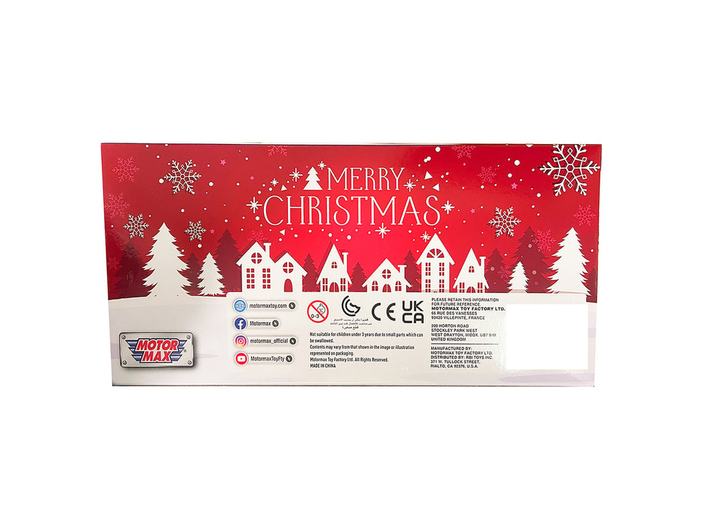 1940 Ford Pickup Truck Red "Merry Christmas" with Tree Accessory 1/24 Diecast Model Car by Motormax-0