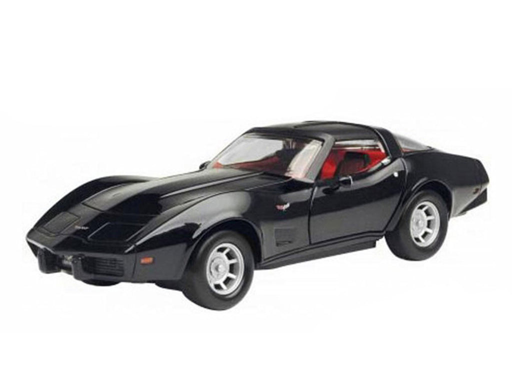 1979 Chevrolet Corvette Black 1/24 Diecast Car Model by Motormax-1