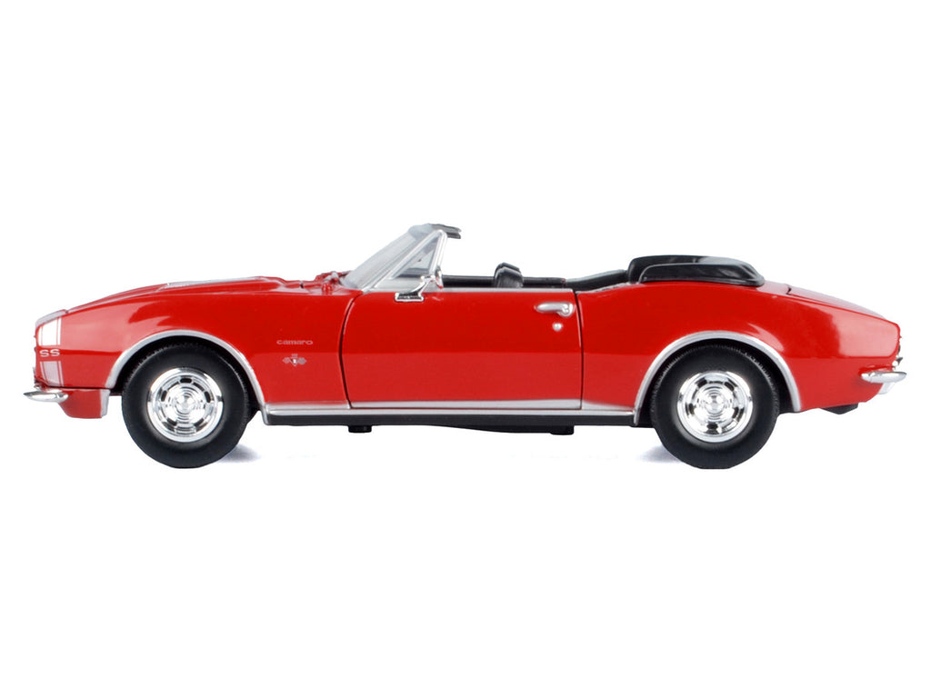 1967 Chevrolet Camaro SS Convertible Burgundy 1/24 Diecast Model Car by Motormax-0