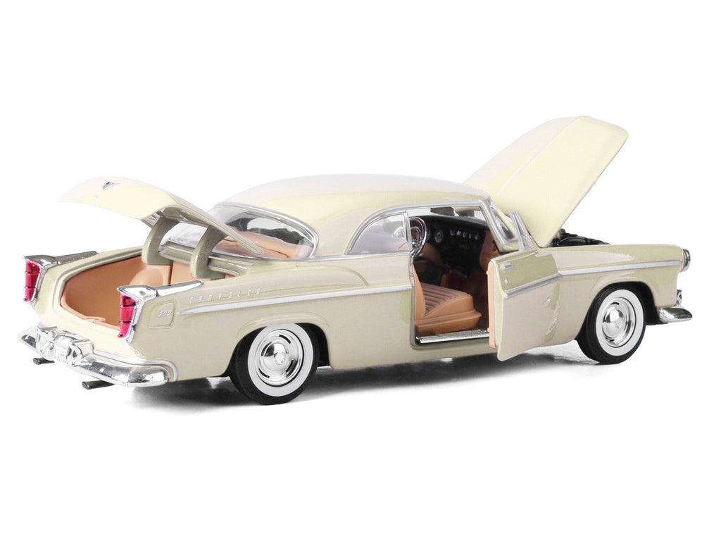 1955 Chrysler C300 Cream "Timeless Legends" Series 1/24 Diecast Model Car by Motormax-0