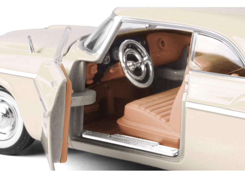 1955 Chrysler C300 Cream "Timeless Legends" Series 1/24 Diecast Model Car by Motormax-2