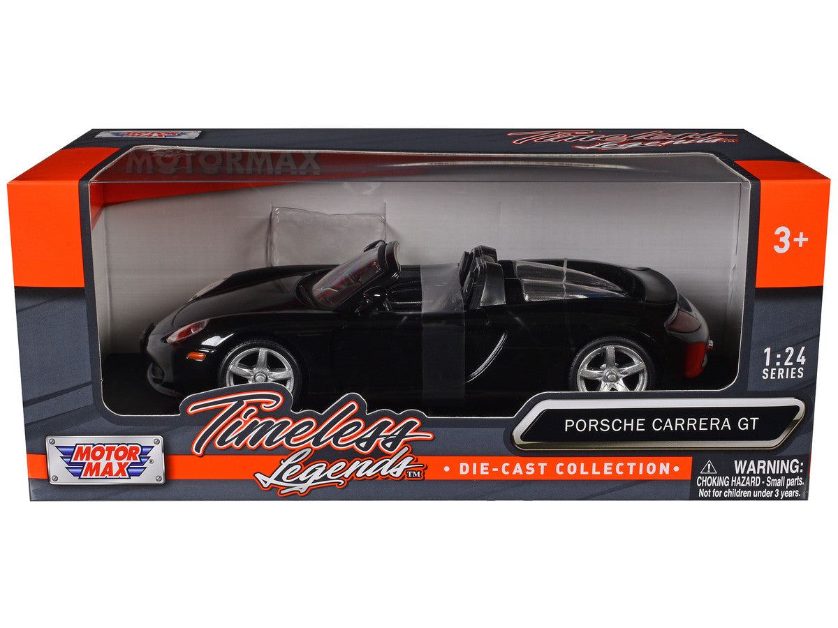 Porsche Carrera GT Black 1/24 Diecast Car Model by Motormax-1
