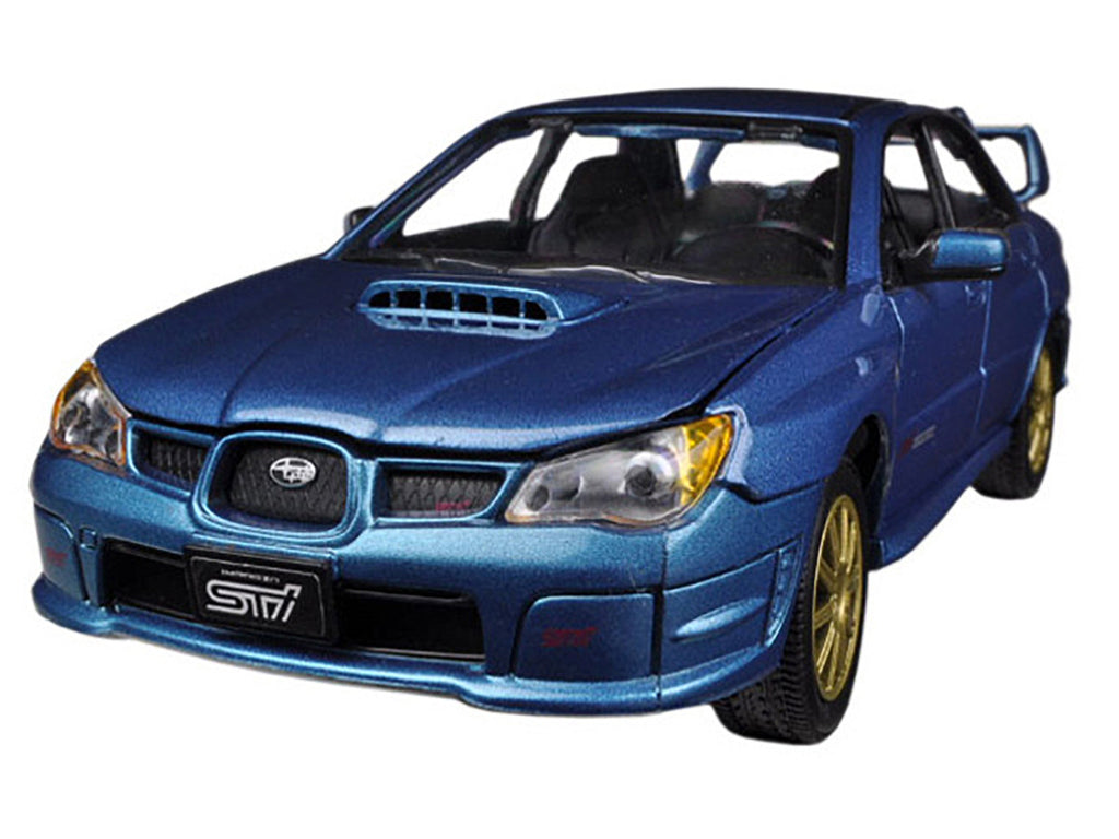 Subaru Impreza WRX STi Blue Metallic 1/24 Diecast Model Car by Motormax-0