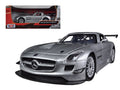 Mercedes SLS AMG GT3 Silver 1/24 Diecast Car Model by Motormax-0