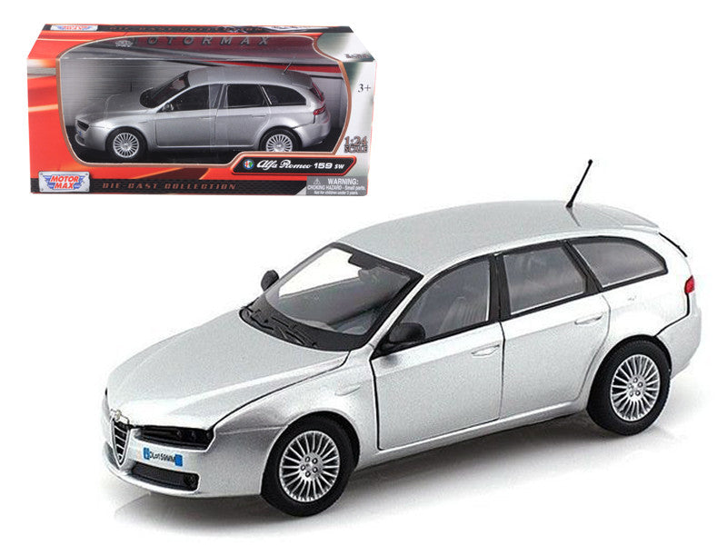 Alfa Romeo 159 SW Silver 1/24 Diecast Car Model by Motormax-0