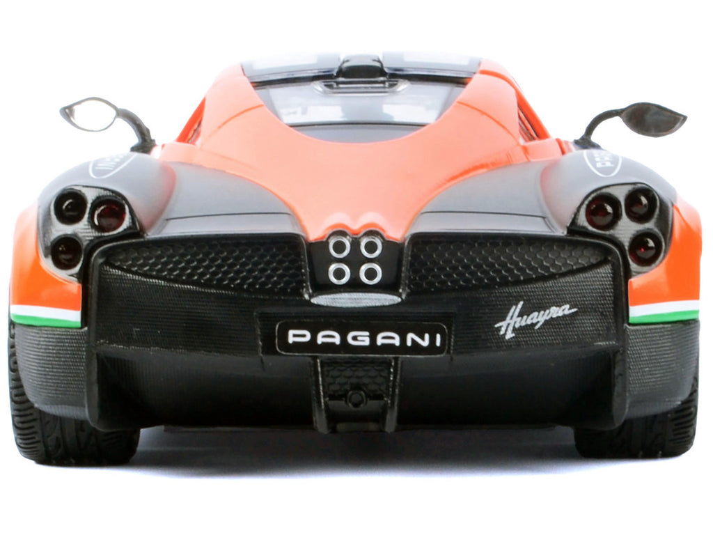 Pagani Huayra #23 Orange and Black with Stripes "GT Racing" Series 1/24 Diecast Model Car by Motormax-1