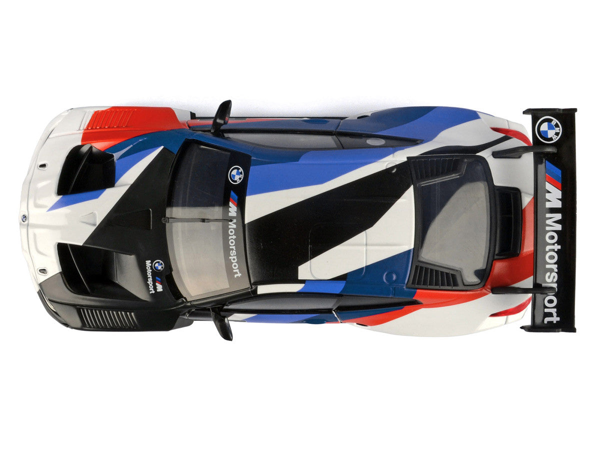 BMW M4 GT3 #1 White with Black Blue and Red Graphics "GT Racing" Series 1/24 Diecast Model Car by Motormax-0