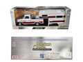 1966 Chevrolet C10 Fleetside Pickup Truck Silver Metallic with Brown Sides with Camper Shell "American Classics" Series 1/24 Diecast Model Car by Motormax-0