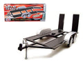 Diecast Tandem Car Trailer Black for 1/24 Scale Models by Motormax-0
