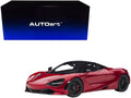 Mclaren 720S Memphis Red Metallic with Black Top and Carbon Accents 1/18 Model Car by Autoart-0