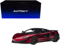 Mclaren 600LT Vermillion Red and Carbon 1/18 Model Car by Autoart-0