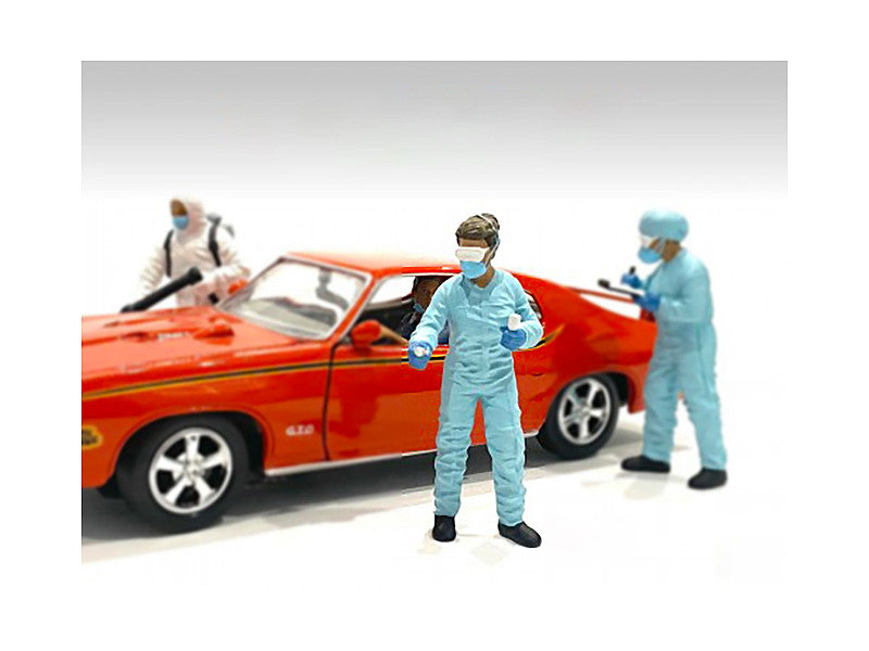 Hazmat Crew Figurine II for 1/18 Scale Models by American Diorama-0