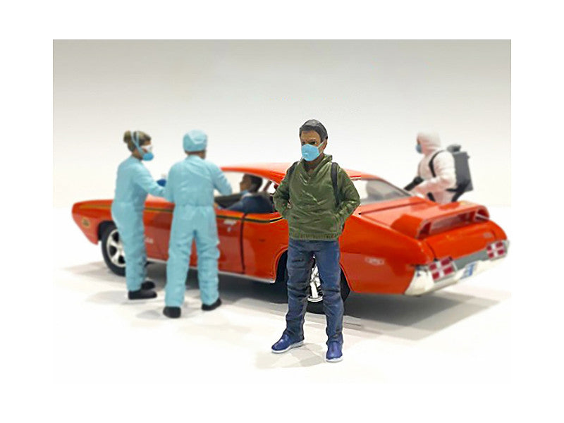 Hazmat Crew Figurine V for 1/18 Scale Models by American Diorama-0