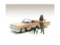 "Lowriderz" Figurine IV and a Dog for 1/18 Scale Models by American Diorama-0